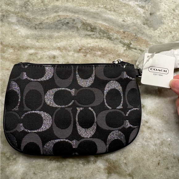 NWT!! Coach wristlet, still in packaging!! Black, silver, and grey. Smoke free - Picture 5 of 9